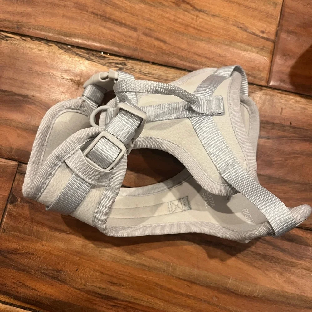Light Gray Soft Dog Harness Size XS